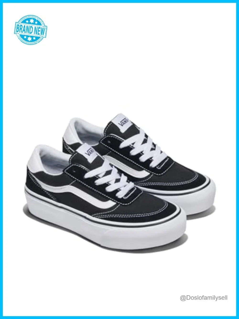 Vans Brooklyn Ls Platform Low-Top Sneakers Suede Canvas Women's